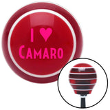 Pink I 3 CAMARO Red Stripe Shift Knob with M16 x 15 Insert