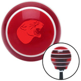 Red Panther Red Stripe Shift Knob with M16 x 15 Insert