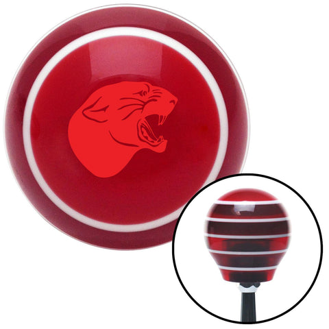 Red Panther Red Stripe Shift Knob with M16 x 15 Insert