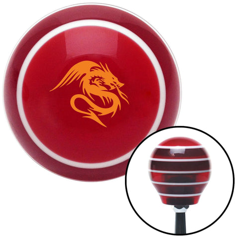Orange Dragon Red Stripe Shift Knob with M16 x 15 Insert