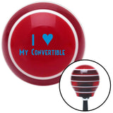 Blue I 3 My Convertible Red Stripe Shift Knob with M16 x 15 Insert