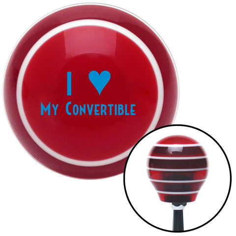 Blue I 3 My Convertible Red Stripe Shift Knob with M16 x 15 Insert