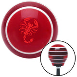Red Scorpion Red Stripe Shift Knob with M16 x 15 Insert
