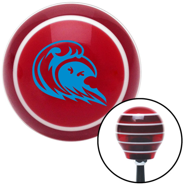 Blue Hawaiian Waves 3 Red Stripe Shift Knob with M16 x 15 Insert
