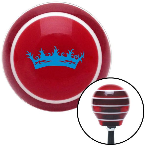 Blue Prince Crown Red Stripe Shift Knob with M16 x 15 Insert