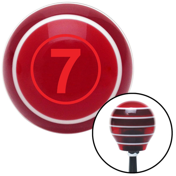 Red Ball 7 Red Stripe Shift Knob with M16 x 15 Insert