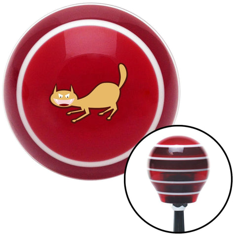 Cat Scary 2 Red Stripe Shift Knob with M16 x 15 Insert