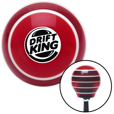 Drift King Red Stripe Shift Knob with M16 x 15 Insert