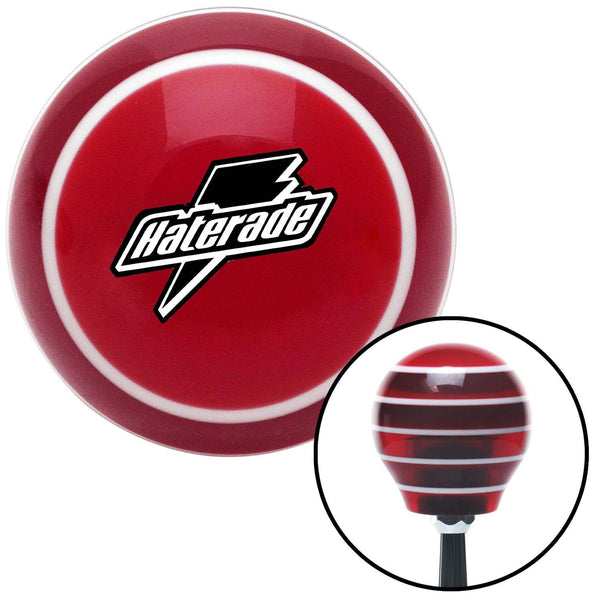 Black Haterade Red Stripe Shift Knob with M16 x 15 Insert