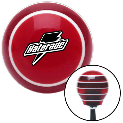 Black Haterade Red Stripe Shift Knob with M16 x 15 Insert