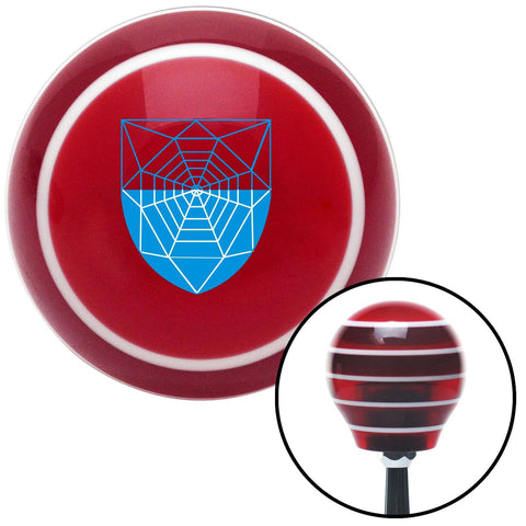 Spider Coat of Arms Red Stripe Shift Knob with M16 x 15 Insert
