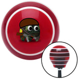 Military Ghost Red Stripe Shift Knob with M16 x 15 Insert