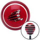 Claws Red Stripe Shift Knob with M16 x 15 Insert