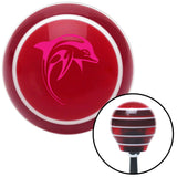 Pink Dolphin Red Stripe Shift Knob with M16 x 15 Insert