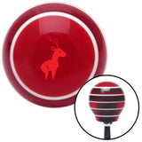Red Deer Red Stripe Shift Knob with M16 x 15 Insert