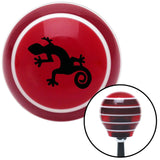 Black Gecko Red Stripe Shift Knob with M16 x 15 Insert