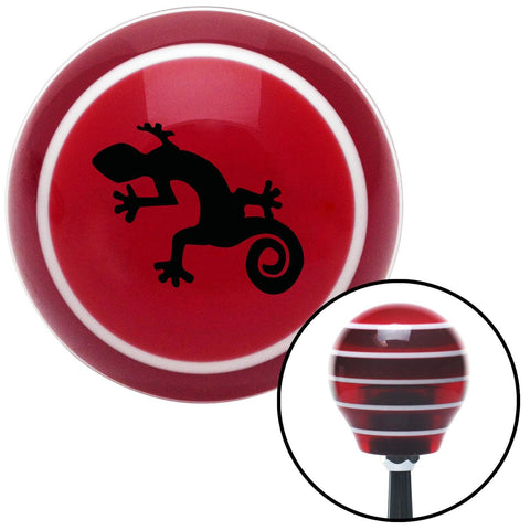Black Gecko Red Stripe Shift Knob with M16 x 15 Insert