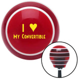Yellow I 3 My Convertible Red Stripe Shift Knob with M16 x 15 Insert