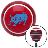 Blue Bull Red Stripe Shift Knob with M16 x 15 Insert