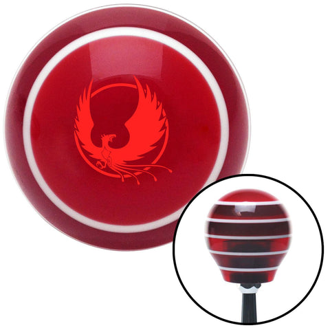 Red Phoenix Red Stripe Shift Knob with M16 x 15 Insert