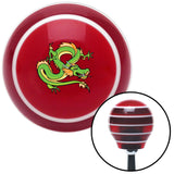 Green Dragon Red Stripe Shift Knob with M16 x 15 Insert