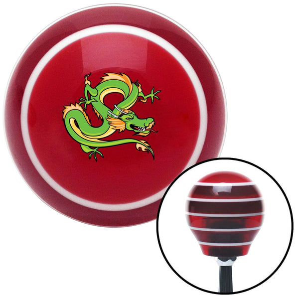 Green Dragon Red Stripe Shift Knob with M16 x 15 Insert