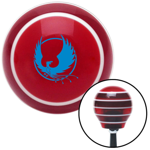 Blue Phoenix Red Stripe Shift Knob with M16 x 15 Insert