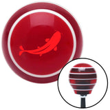 Red Killer Whale Red Stripe Shift Knob with M16 x 15 Insert