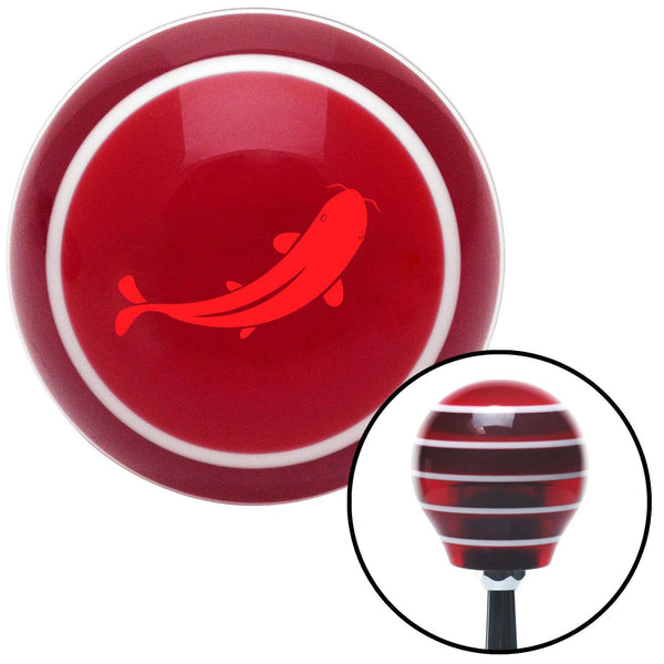 Red Killer Whale Red Stripe Shift Knob with M16 x 15 Insert