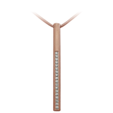 B.Tiff Pavé II Stainless Steel Bar Pendant