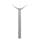B.Tiff Pavé II Stainless Steel Bar Pendant