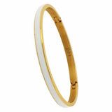 BTiff Enamel Inset Bangle Bracelet Gold Plated Small, Med, Large