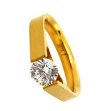 BTiff Brighter than Diamond .75Ct Round Tension Set Solitaire Ring Sz 4-9
