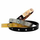 BTiff Signity Star Bangle Bracelet Black, Gold, Rose Gold, Steel, Small, Med, Large