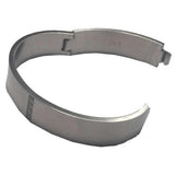 BTiff Brighter than Diamond Stainless Steel Pave 2 Bangle Bracelets Double Stack