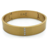 BTiff B.Tiff Signity Star Brighter than Diamond Gold Steel Pave 2 Bangle Bracelet Double Stack
