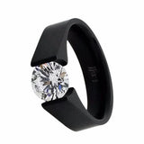 BTiff Brighter than Diamond 2 Ct Round Tension Set Solitaire Ring Sz 4 -10