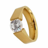 BTiff Brighter than Diamond 2 Ct Round Tension Set Solitaire Ring Sz 4 -10