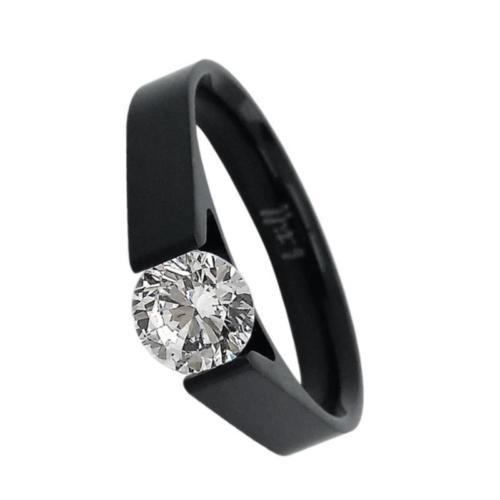 BTiff Brighter than Diamond .75Ct Round Tension Set Solitaire Ring Sz 4-9