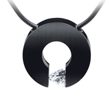 B.Tiff Signity Star Brighter than Diamond Tension Set Titanium Malfinia Pendant