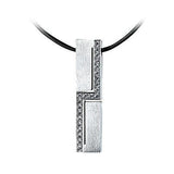 BTiff Signity Star Brighter than Diamond Tension Set Steel Cross Body Pendant