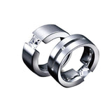 BTiff Signity Star Brighter than Diamond Double Slit Tension Set 2Ct Ring Band