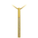 B.Tiff Pavé II Stainless Steel Bar Pendant