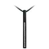 B.Tiff Pavé II Stainless Steel Bar Pendant
