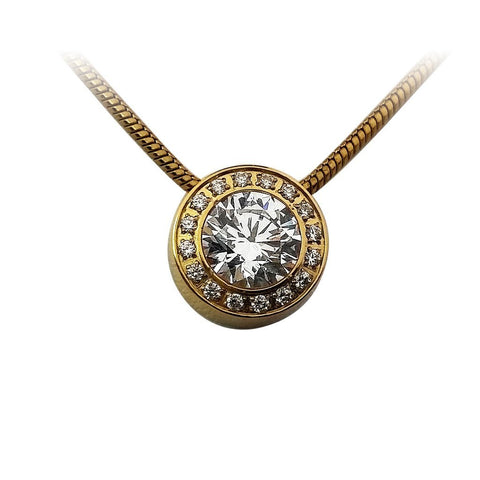 B.Tiff Aŭreolo Rose Gold Plated Pendant