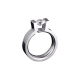 RG074W B.Tiff Round Solitaire Ring
