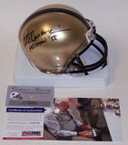 Pete Dawkins Autographed Hand Signed Army Black Knights Mini Helmet - PSA/DNA