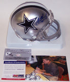 Troy Aikman Autographed Hand Signed Cowboys Mini Helmet - PSA/DNA