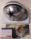 Bob Lilly Autographed Hand Signed Cowboys Mini Helmet - PSA/DNA
