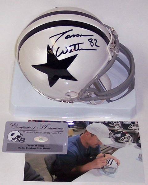 Jason Witten Autographed Hand Signed Cowboys Mini Helmet - PSA/DNA